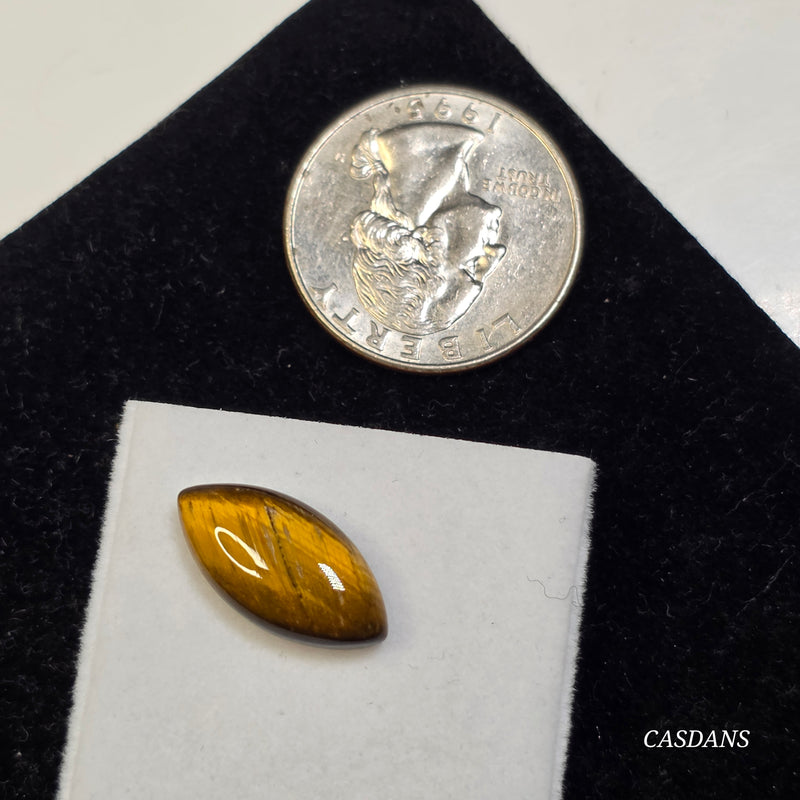 Tiger's Eye 9x18mm Marquis Cabochon