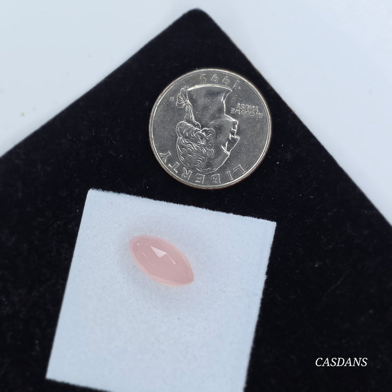 Pink Onyx 7x14mm Marquis Rosecut Cabochon