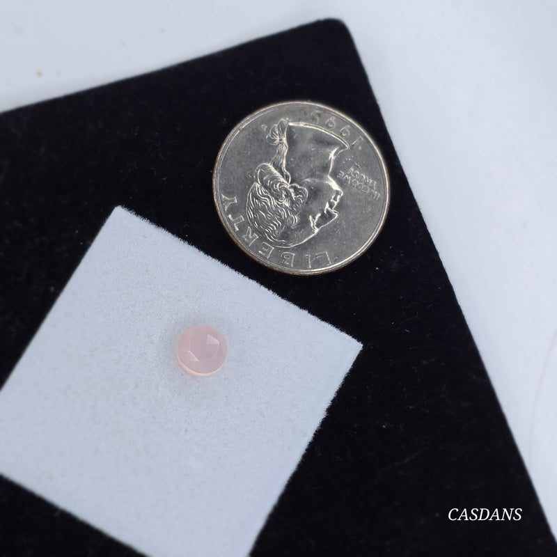 Pink Onyx 8mm Cushion Rosecut Cabochon