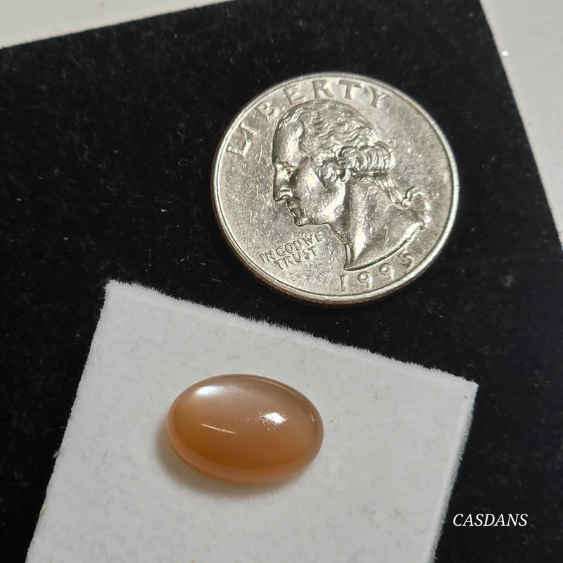 Peach Moonstone 10x14mm Oval Cabochon