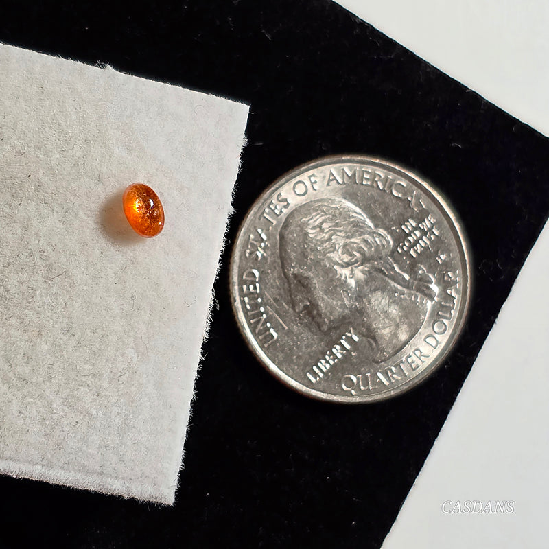 Madras Sunstone 3x5mm Oval Cabochon - Calibrated (1 piece)