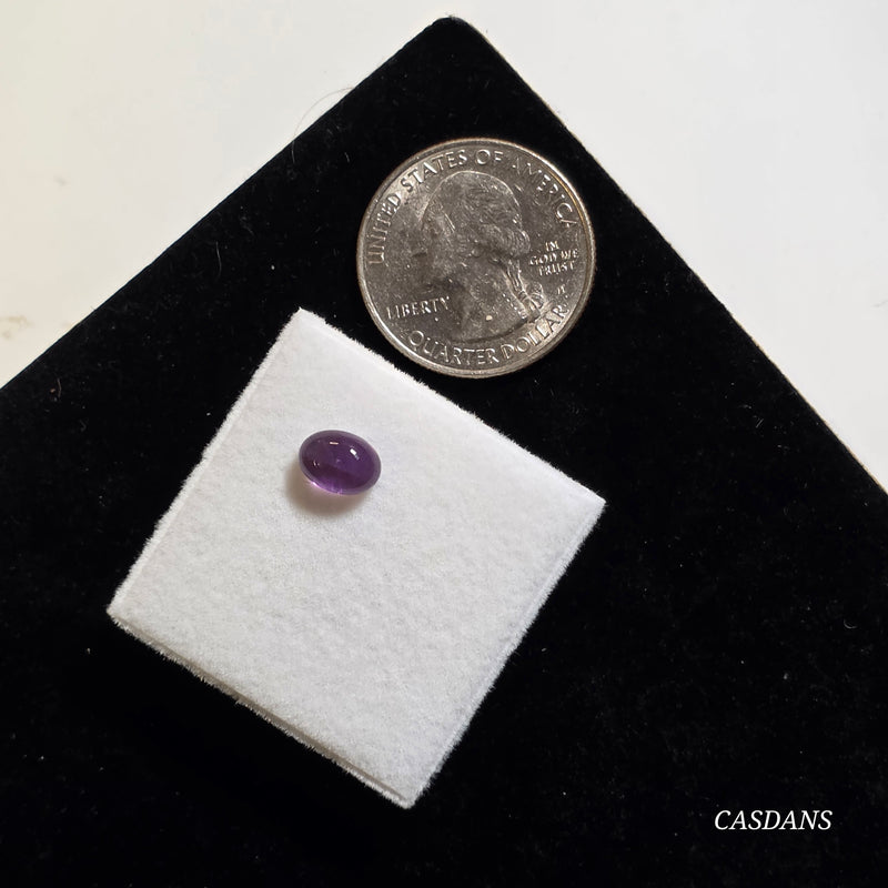 Amethyst 6x8mm Oval Cabochon - Calibrated