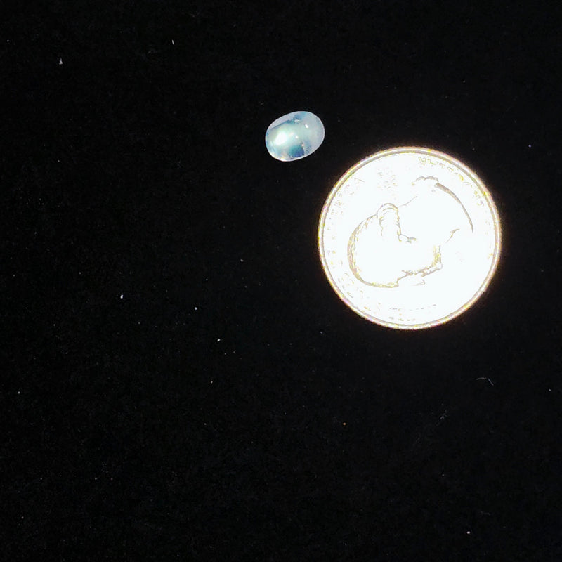 Rainbow Moonstone 6x8mm Oval Cabochon - Calibrated