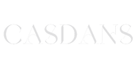 Stylized white text logo reads: CASDANS