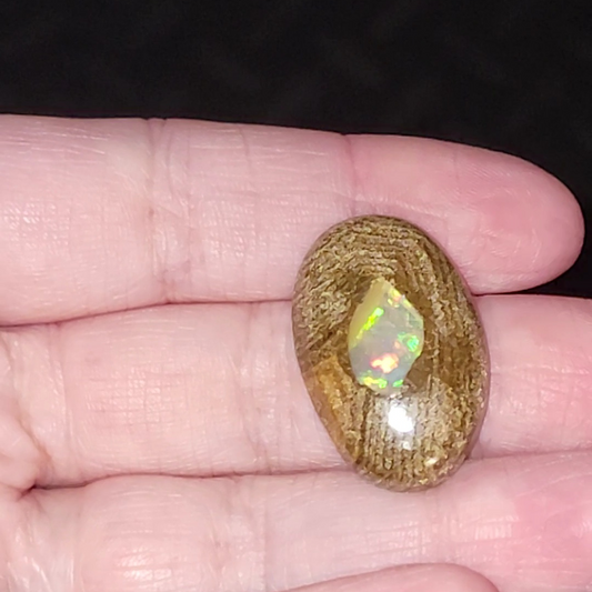 Boulder w/ Ethiopian Opal Inlay