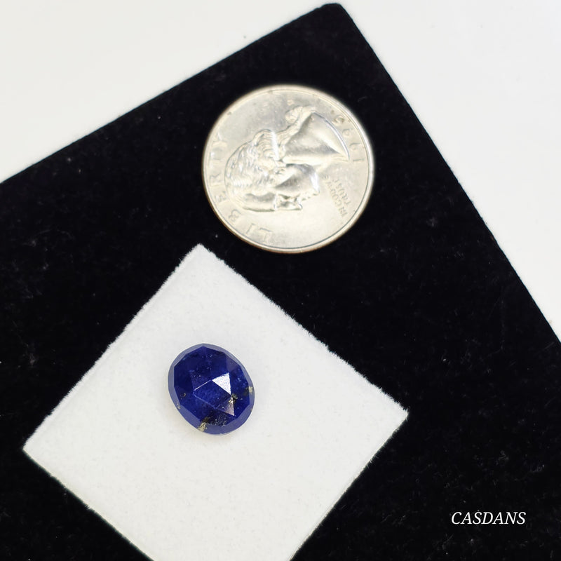 Lapis Lazuli 10x12mm Oval Rosecut Cabochon
