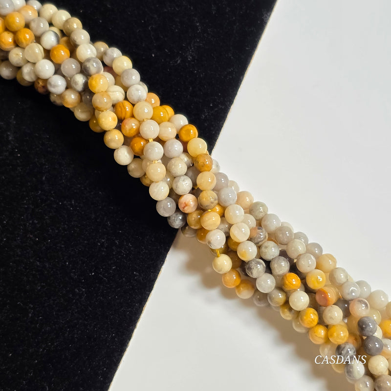 Crazy Lace Agate 3mm Smooth Round Beads