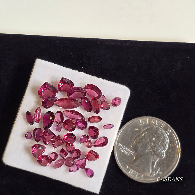 Rhodolite Garnet Facet - Calibrated