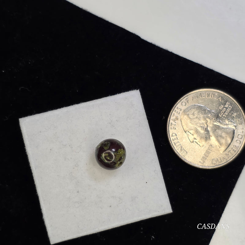 Dragon's Blood 8mm Smooth Round Bead