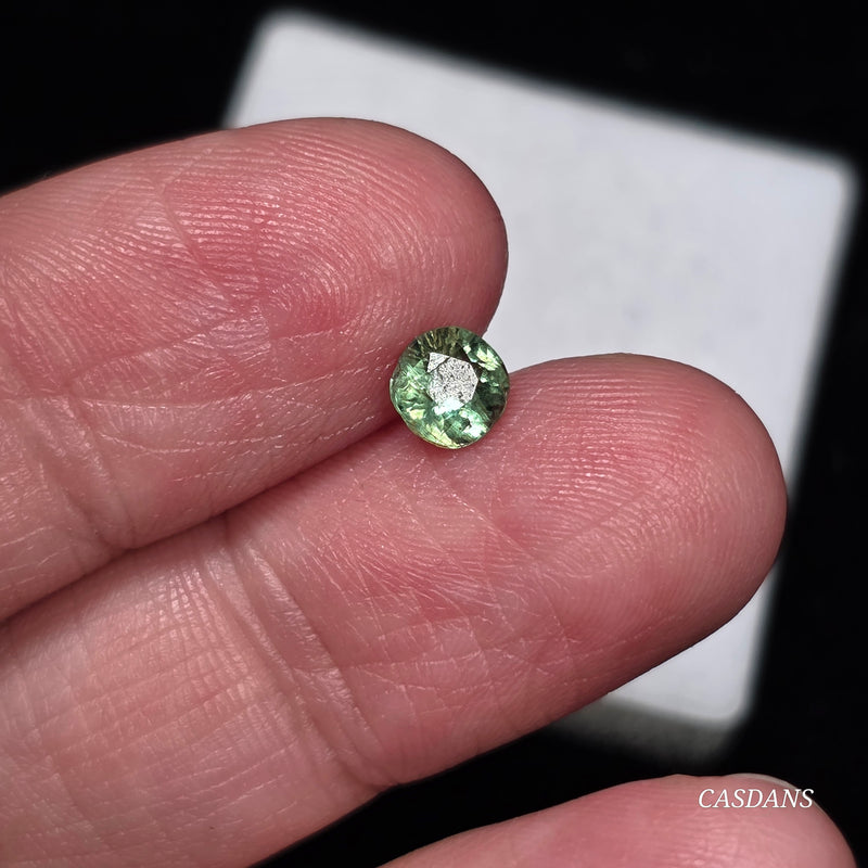 Green Kyanite 5mm Round Facet - Calibrated (1 Piece)