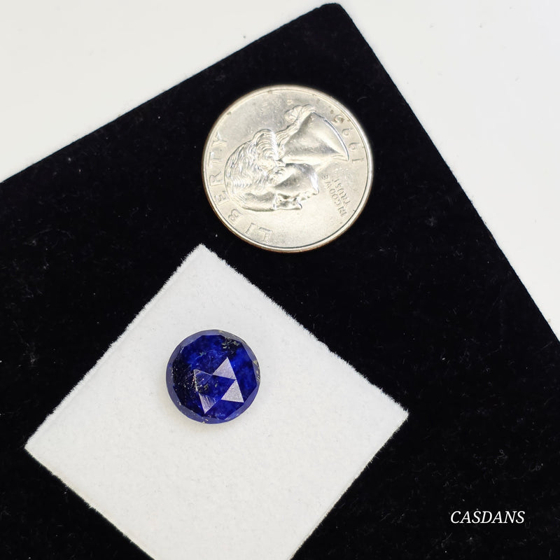Lapis Lazuli 12mm Round Rosecut Cabochon
