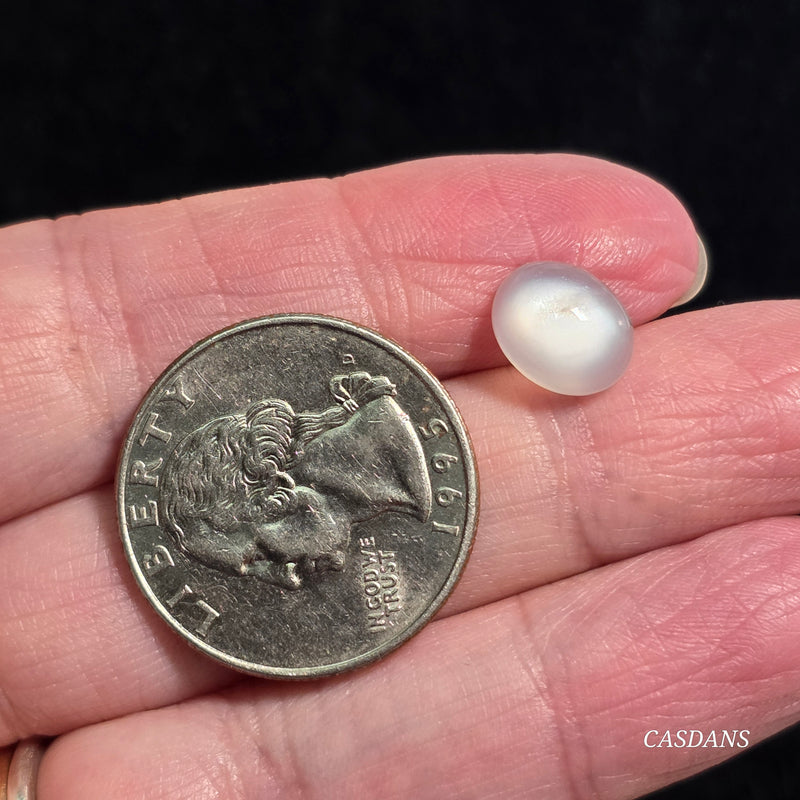 White Moonstone 8x10mm Oval Cabochon