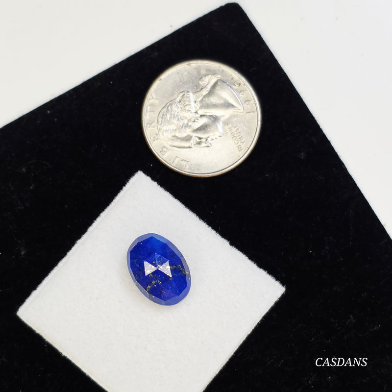 Lapis Lazuli 10x14mm Oval Rosecut Cabochon