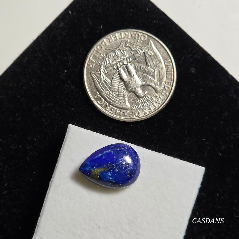 Lapis Lazuli 11x15mm Teardrop Cabochon (Ring Size)