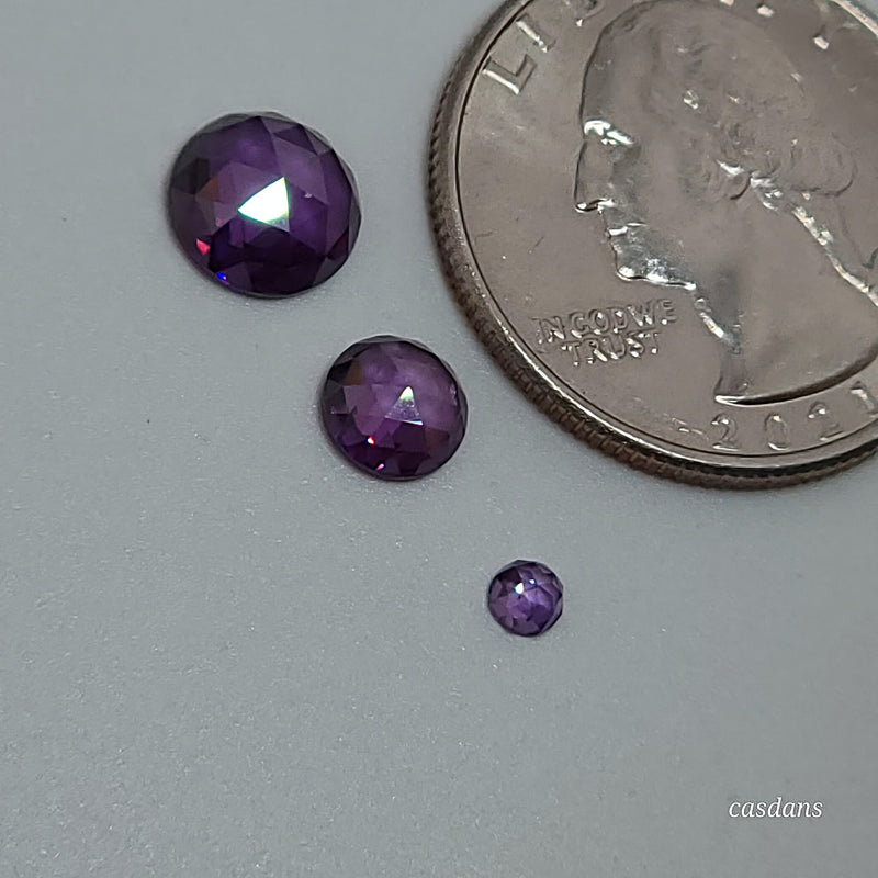 Cubic Zirconia Cabochons - Calibrated