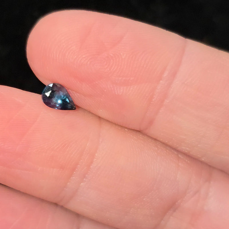 London Blue Topaz 4x6mm Pear Facet - Calibrated