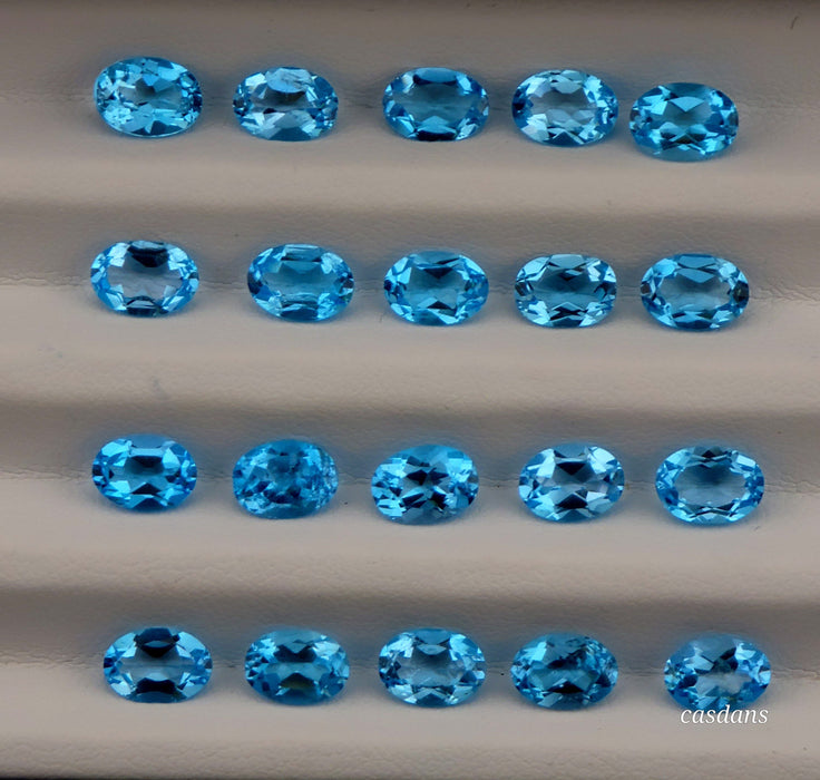 Blue Topaz 5x7mm Oval