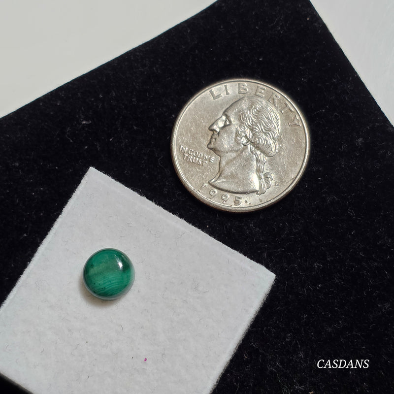 Malachite 7x9mm Oval Cabochon