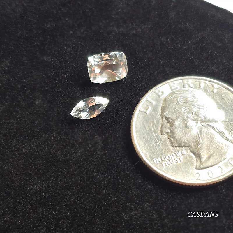 White Topaz Facet - Calibrated
