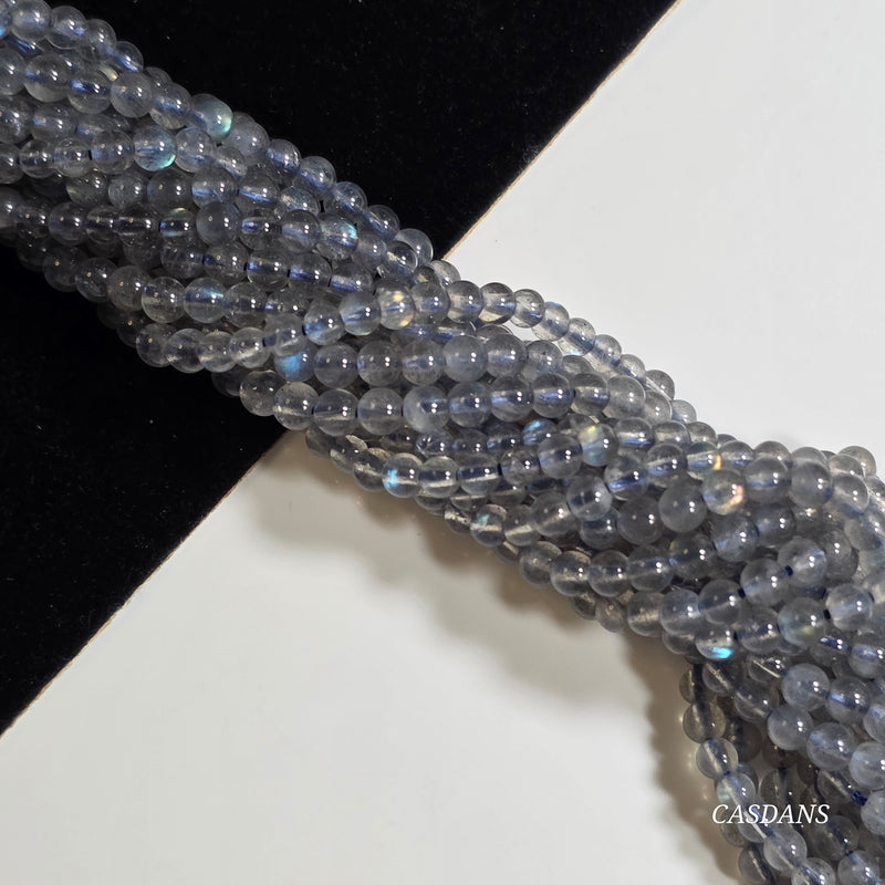 Labradorite 3mm Smooth Round Beads