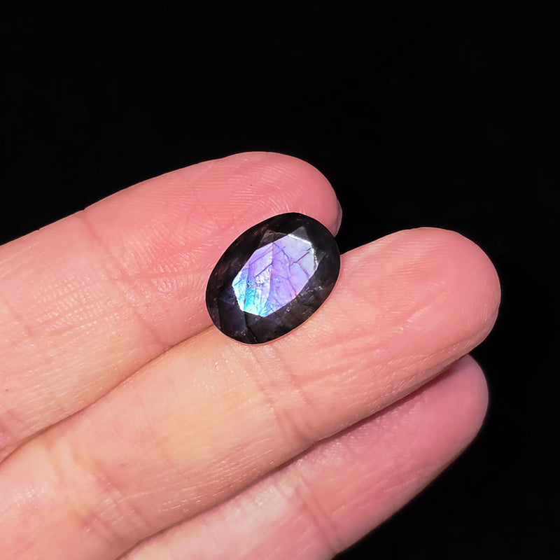 Labradorite 10x14mm Oval Facet - Calibrated
