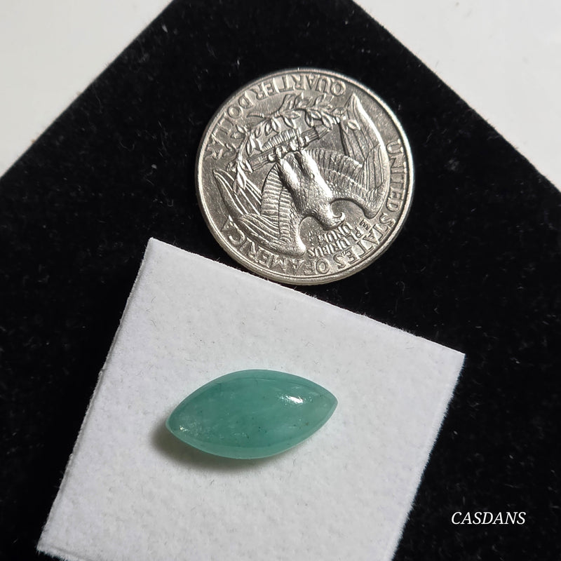 Amazonite 9x18mm Marquis Cabochon (Ring Size)