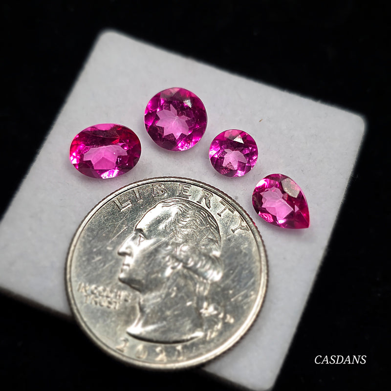 Pink Topaz Facet (Coated) - Calibrated