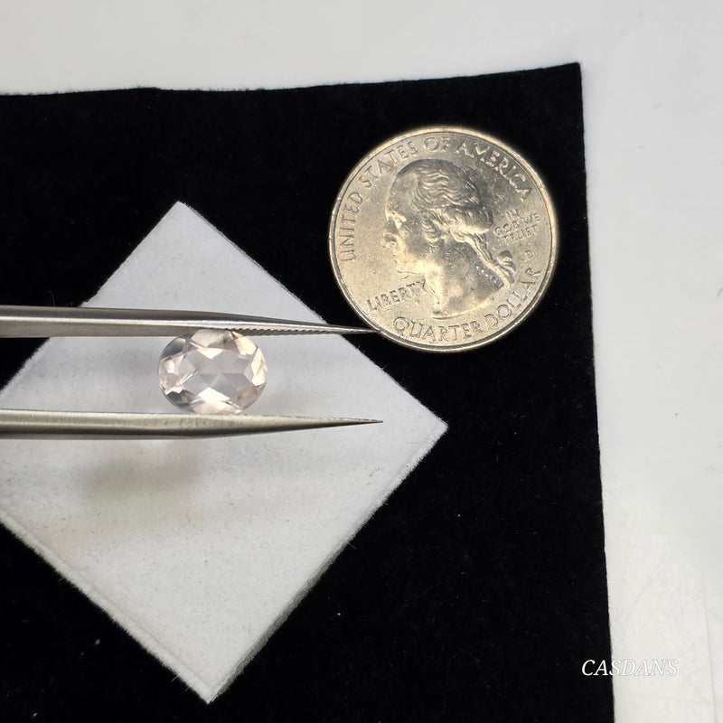 Rose Quartz 8x10mm Oval Facet - Calibrated