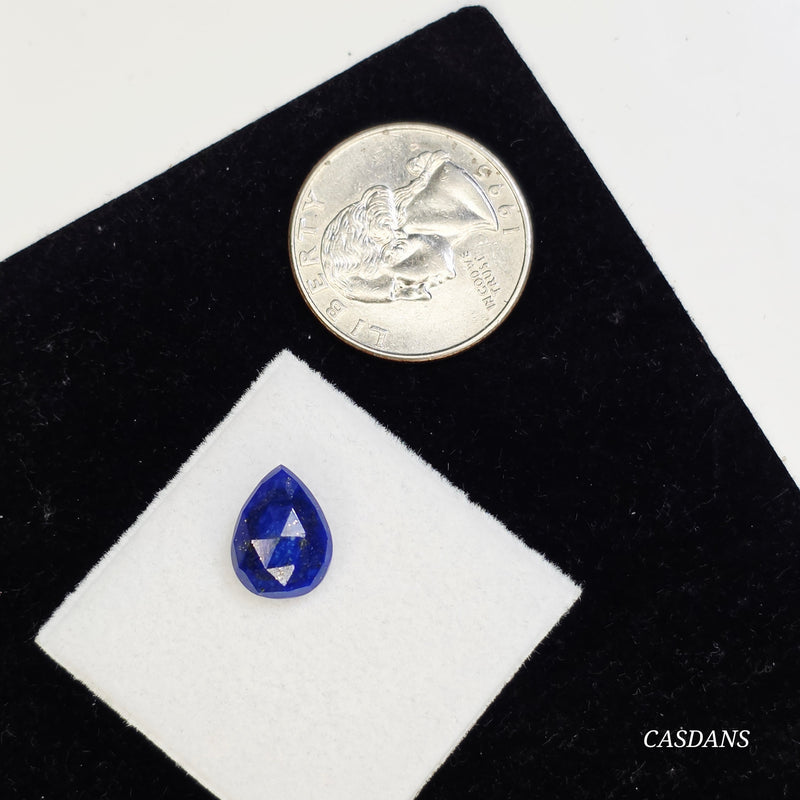 Lapis Lazuli 9x12mm Pear Rosecut Cabochon