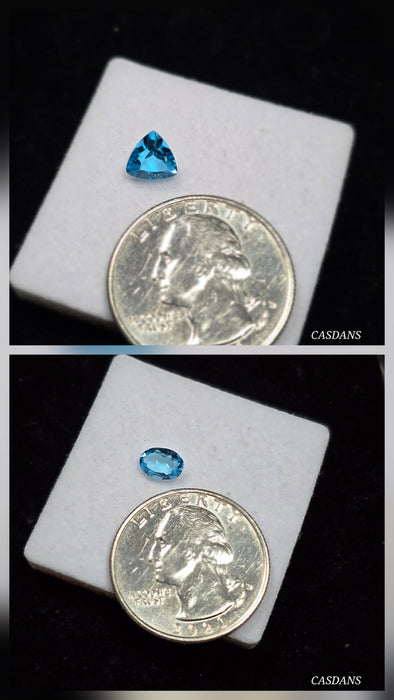 Swiss Blue Topaz Facet - Calibrated