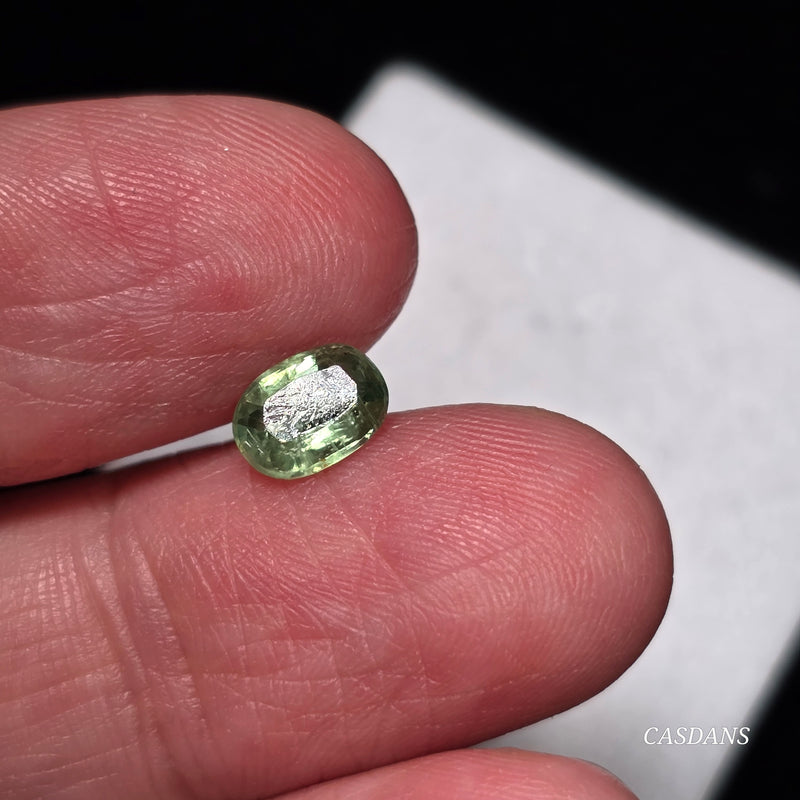 Green Kyanite 5x7mm Oval Facet - Calibrated (1 Piece)