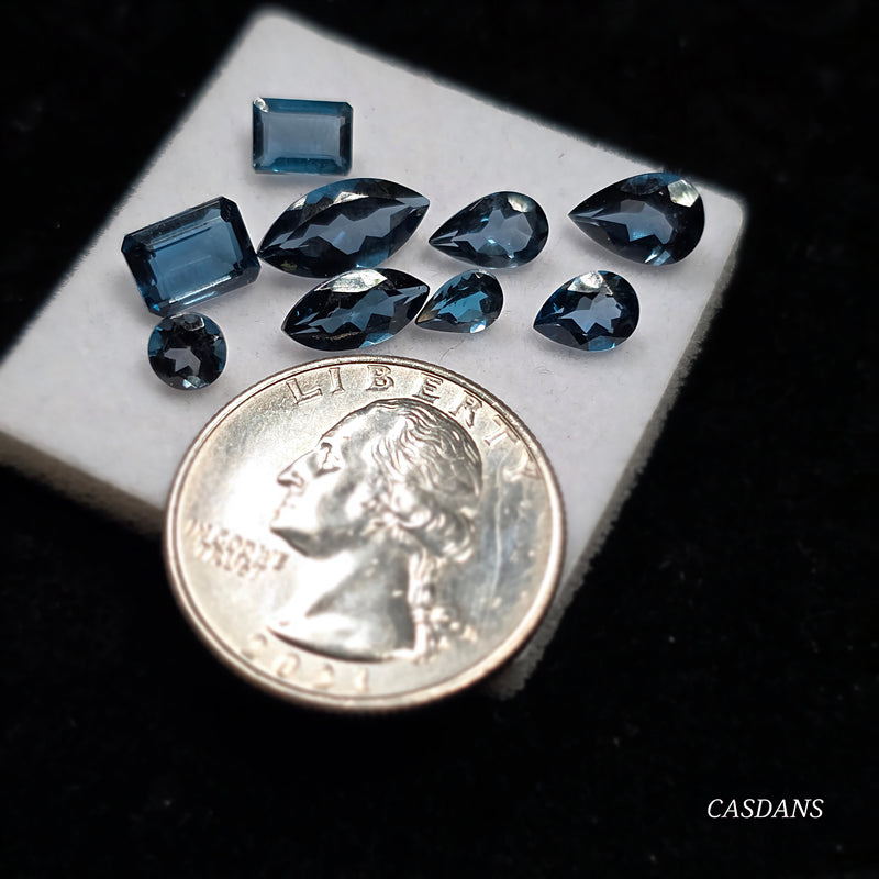 London Blue Topaz Facet - Calibrated