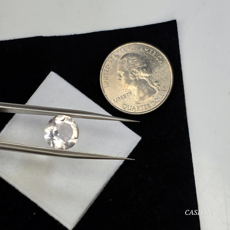 Rose Quartz 10mm Round Facet - Calibrated