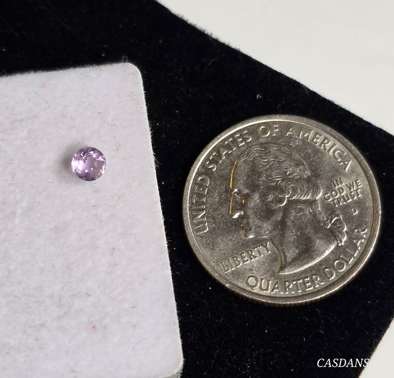 Amethyst 4mm Round Facet - Calibrated (1 Piece)