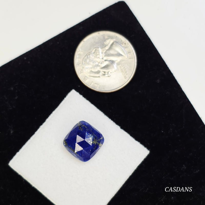 Lapis Lazuli 12mm Cushion Rosecut Cabochon