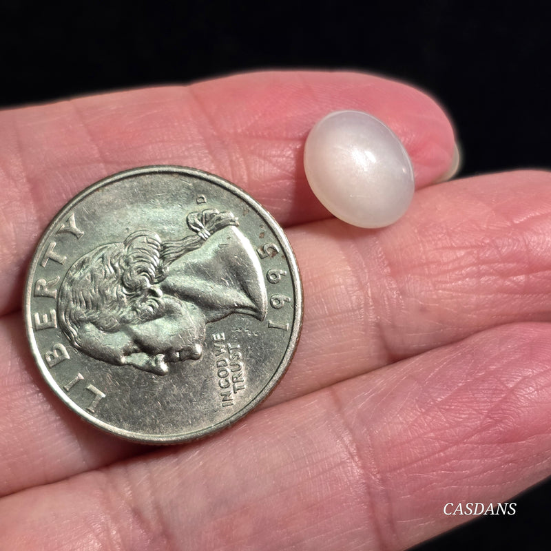 White Moonstone 10x14mm Oval Cabochon