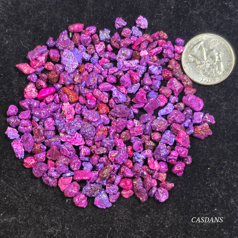 Purple Mohave Turquoise - Kingman Turquoise Floor Chips (Priced per Ounce)