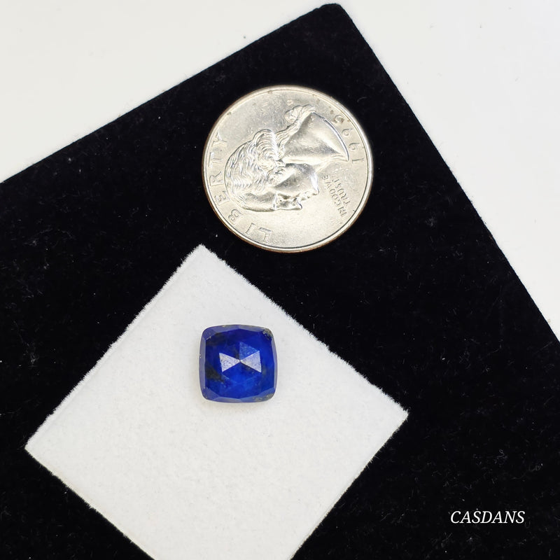 Lapis Lazuli 10mm Cushion Rosecut Cabochon
