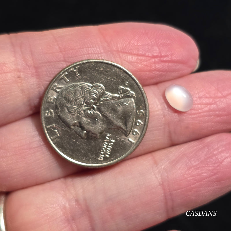 White Moonstone 5x7mm Oval Cabochon