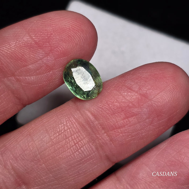 Green Kyanite 6x8mm Oval Facet - Calibrated (1 Piece)