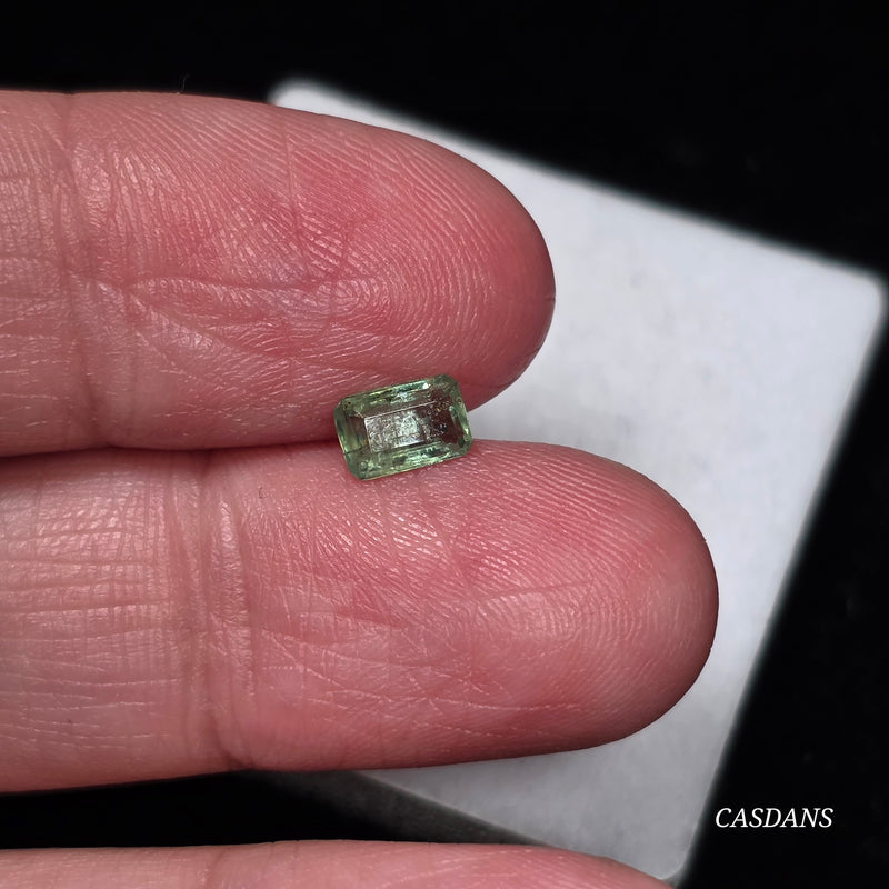 Green Kyanite 4x6mm Emerald Cut Facet - Calibrated (1 Piece)