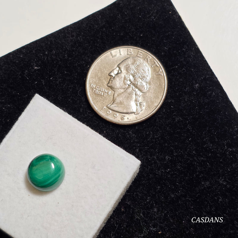 Malachite 10mm Round Cabochon