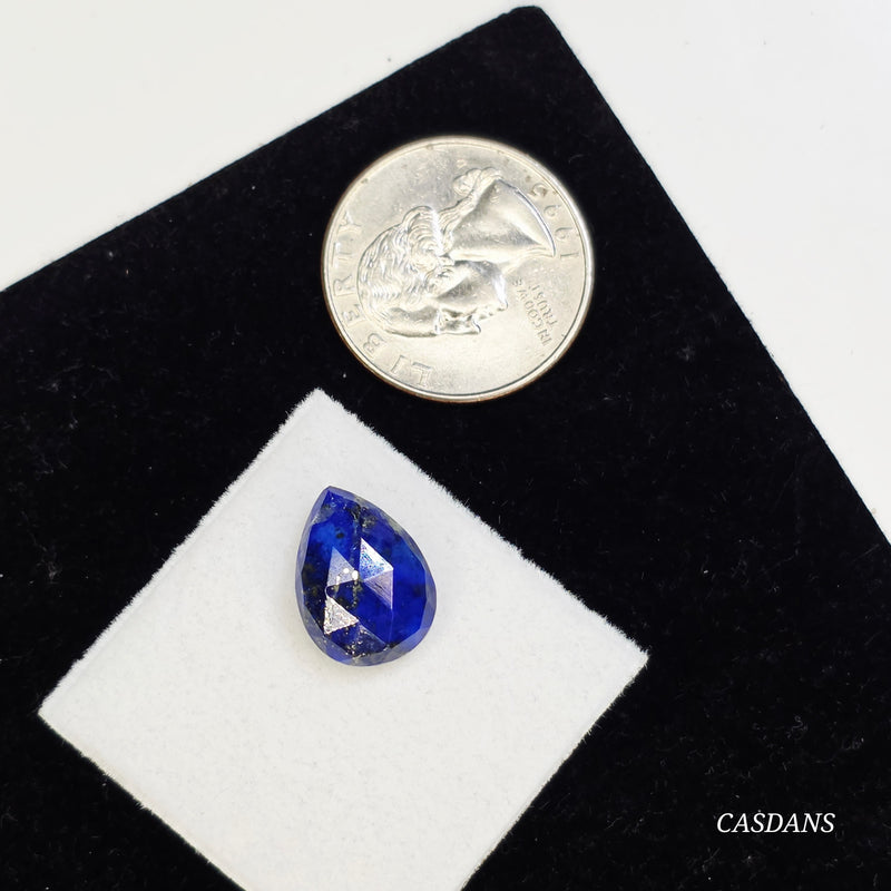 Lapis Lazuli 11x15mm Pear Rosecut Cabochon