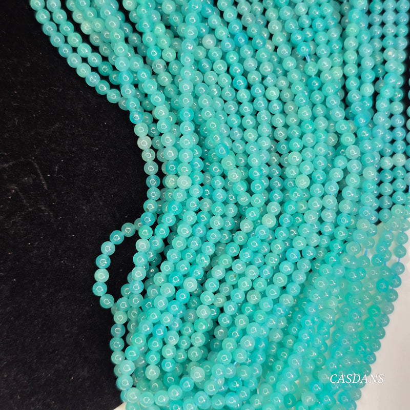 Amazonite 3mm Smooth Round Bead