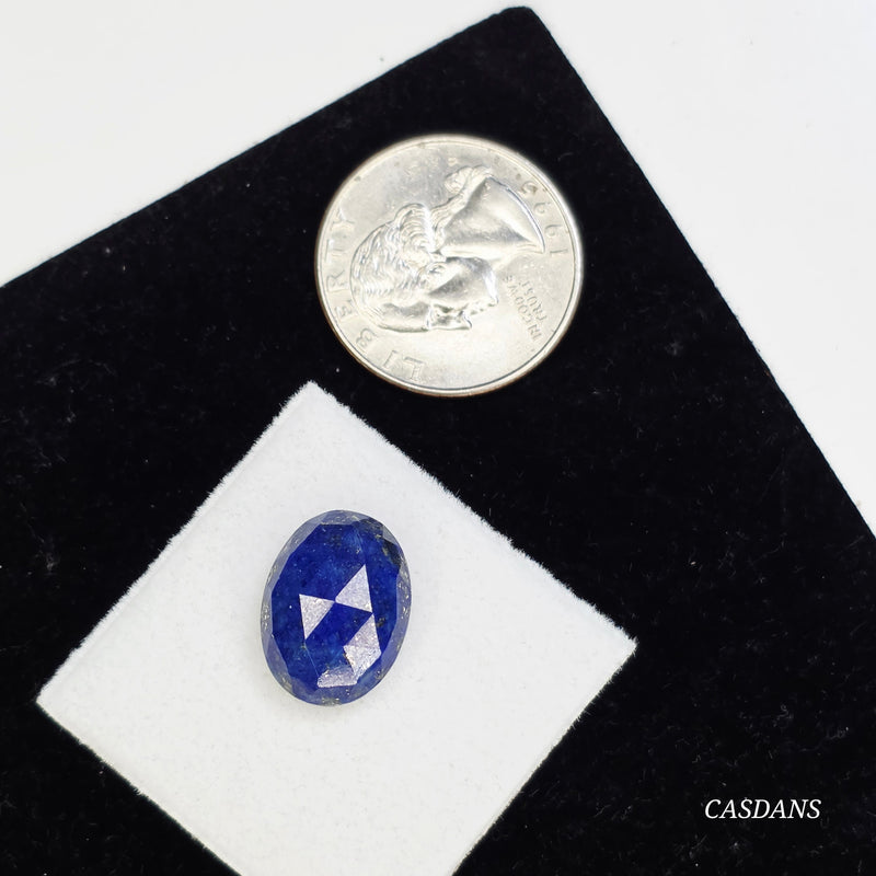 Lapis Lazuli 12x16mm Oval Rosecut Cabochon