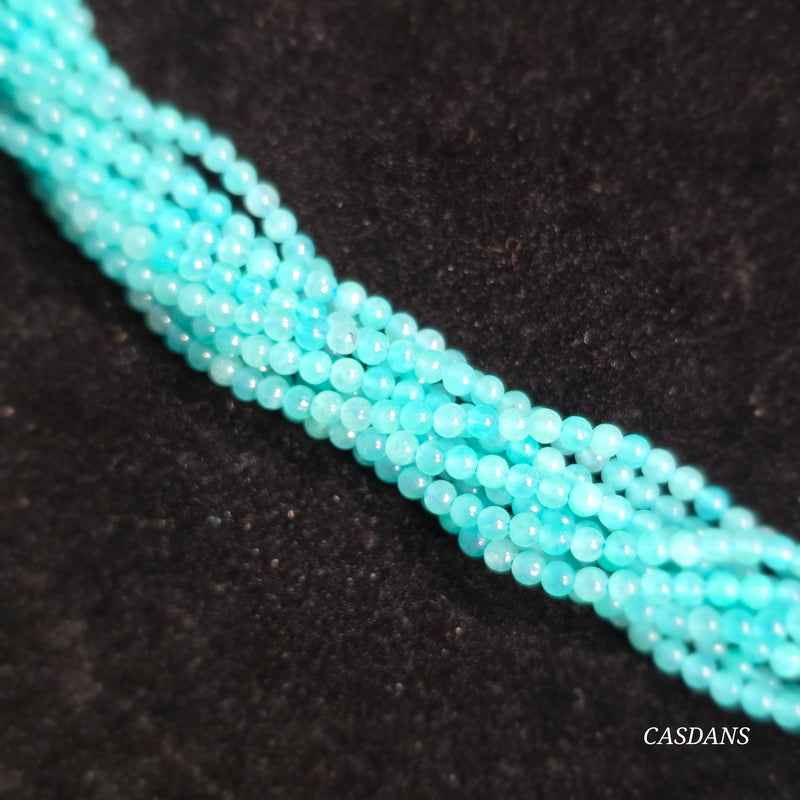 Amazonite 2mm Smooth Round Beads