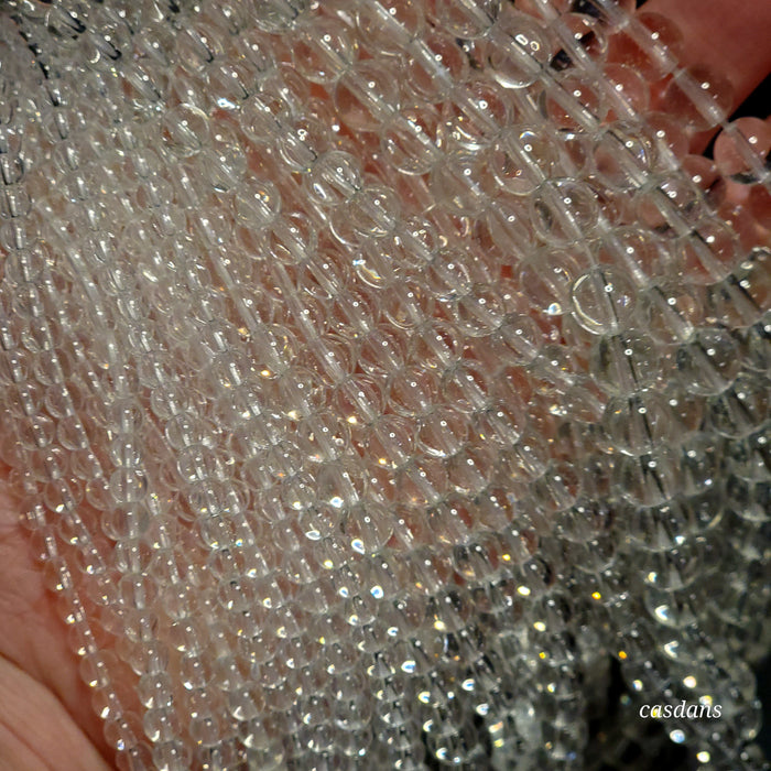 Glass Beads - Clear Rain