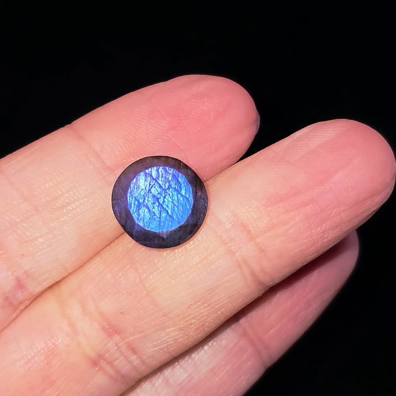 Labradorite 12mm Round Facet - Calibrated