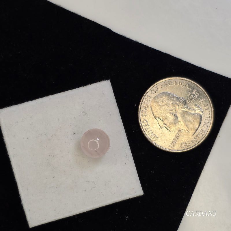 Rose Quartz 8mm Smooth Round Bead