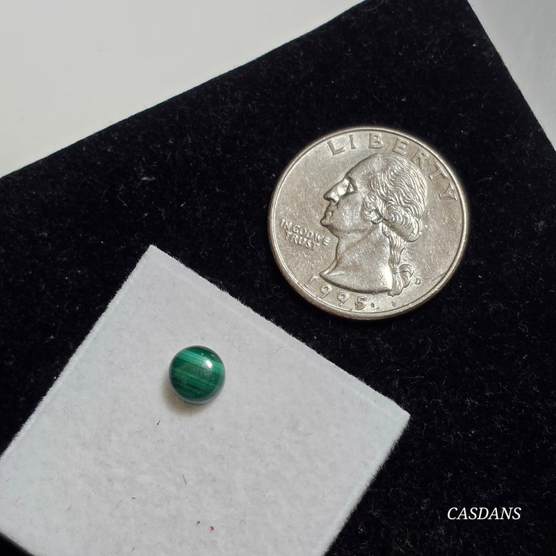 Malachite 6mm Round Cabochon
